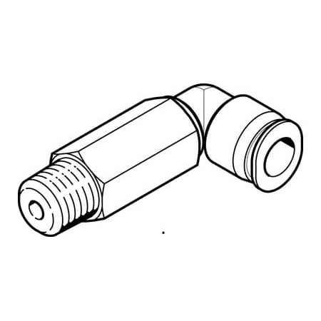 Festo Push-In L-Fitting, Long QBMLL-M5-1/8-U-M QBMLL-M5-1/8-U-M